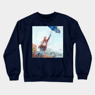 Flying Umbrella Crewneck Sweatshirt